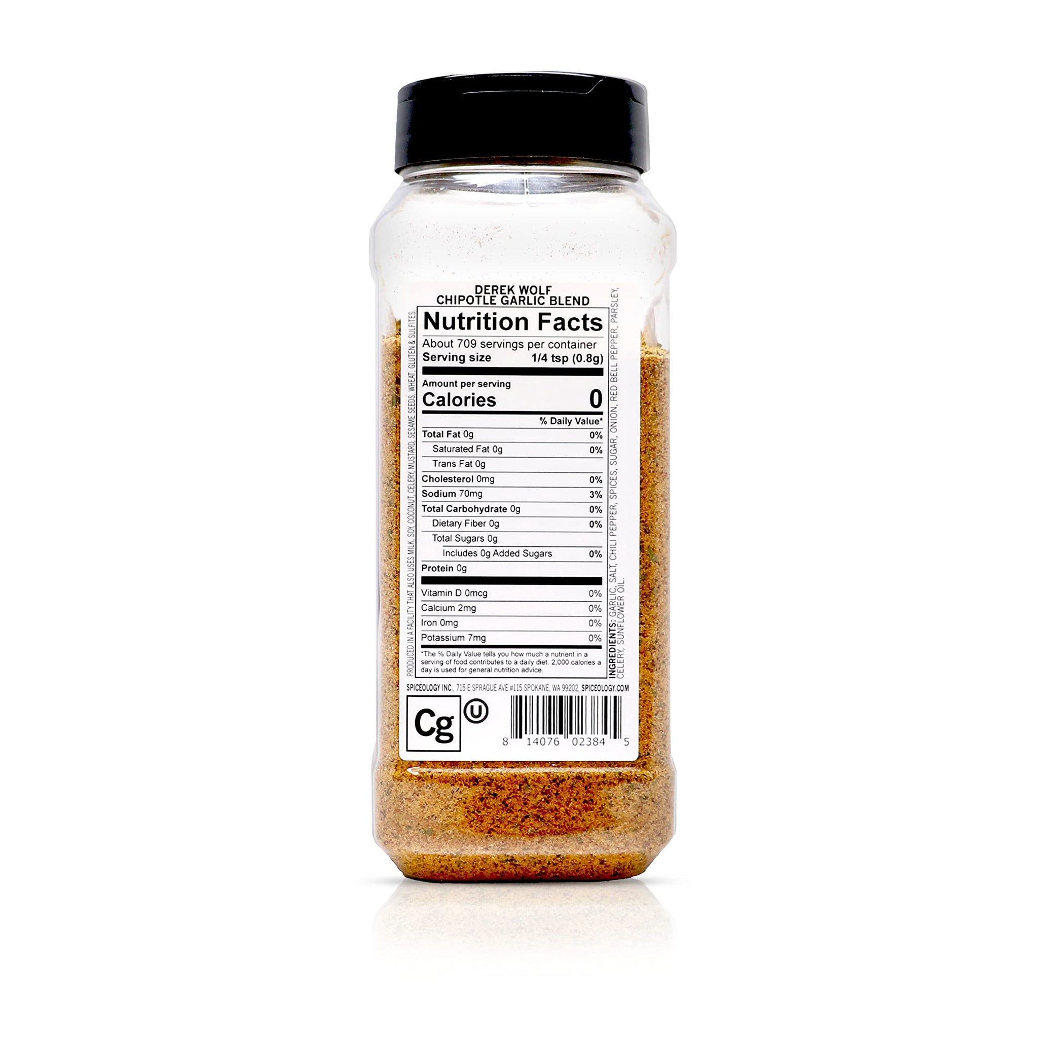 Spiceology & Derek Wolf - Chipotle Garlic Seasoning - Southwest Barbeque Rubs, Seasonings and Spice Blends - Use On: Pork, Wings, Eggs, Chicken, Beef