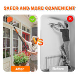 SISUPASSIE 20FT Reach Cobweb Duster with Extension Pole, High Ceiling Long Duster with 3-12FT Telescoping Pole, Spider Web Brush for Indoor Outdoor