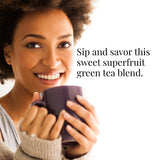 The Republic of Tea Pomegranate Superfruit Full-Leaf Loose Green Tea, 3.5 Oz Tin | Steeps 50 Cups