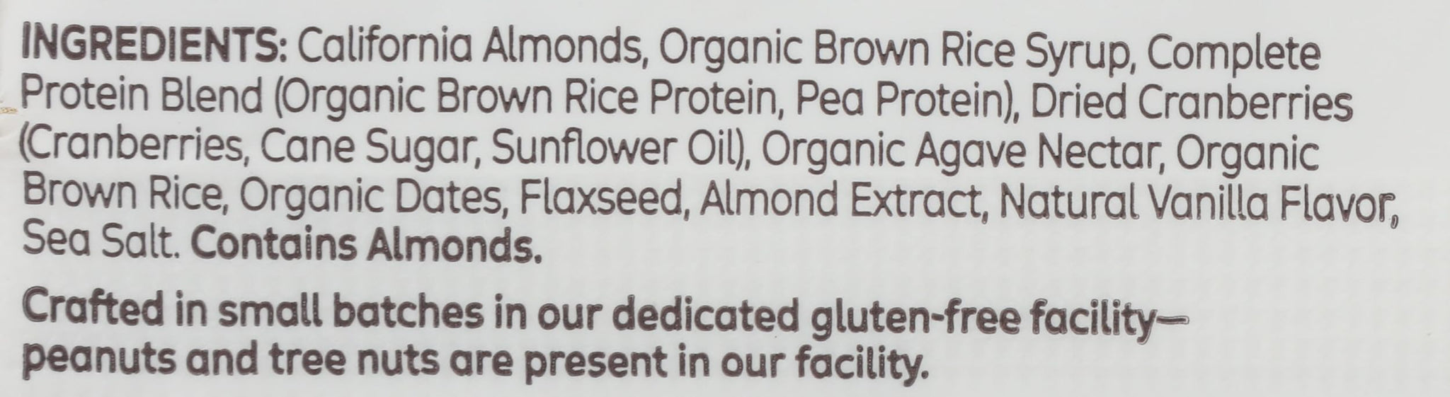 The GFB, Bar Cranberry Toasted Almond, 2.05 Ounce