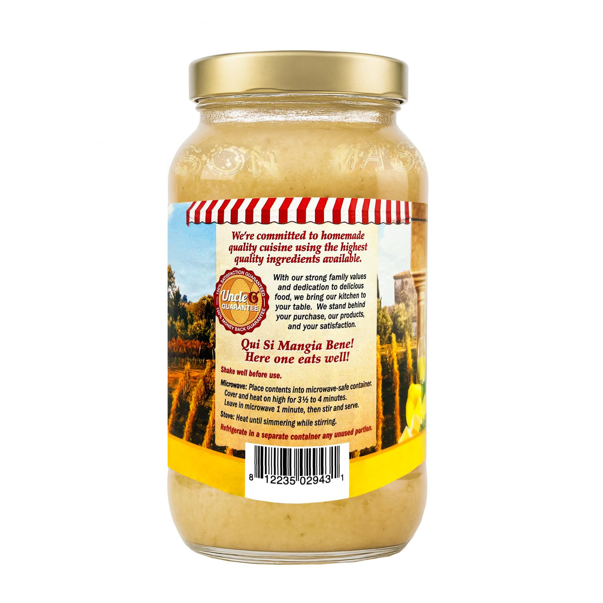 Uncle Giuseppe’s Francese Sauce, 24 oz | Classic Italian Lemon Butter Wine Sauce | Ready-to-Use Gourmet | All-Natural, No Preservatives [Pack of 2]