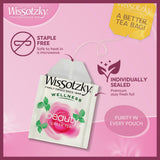 Wissotzky Wellness Beauty Green Tea, (3 Pack - 60 Tea Bags) | With Rooibos, Calendula, Raspberry & Rose | Radiance-Supporting Herbal Blend |