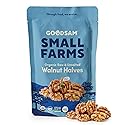 GoodSAM Small Farms - Organic Raw Walnut Halves & Pieces - 8oz Pouch - Single Origin - Sourced from Regenerative Farms