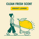 Aunt Fannie's Ultra Concentrated Floor Cleaner Vinegar Wash, Multi-Surface Solution For Mopping, Value Size, Bright Lemon Scent, 64 oz