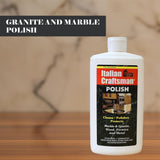 Granite and Marble Polish - Cleans and Protects - Italian Craftsman 16 oz