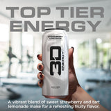 3D Sugar Free Energy Drink, Strawberry Lemonade, 16oz Cans, 12 Pack