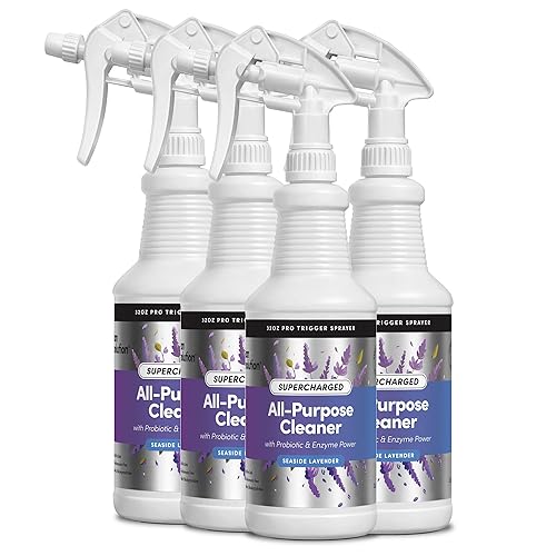 Clean Revolution SuperCharged All Purpose Cleaner Refill with Smart Probiotic + Enzyme Complex, Multi-Surface Kitchen Bathroom & Floor Cleaner