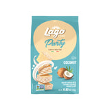 Gastone Lago Party Coconut Wafers, 8.82 oz - Italian Wafer Cookies with Coconut Flavored Cream Filling, Non-GMO Verified, Authentic Taste of Italy