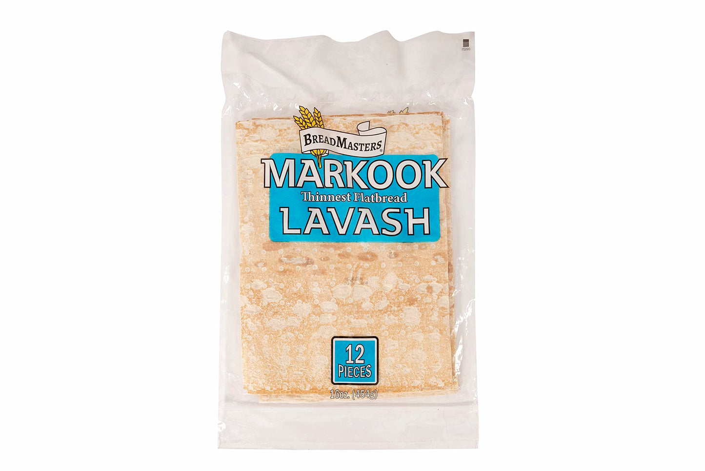 Markook Lavash Thinnest Flat Bread 10 Packs (120 Pieces) Light, Thin, Vegan, No Cholesterol, Fat Free