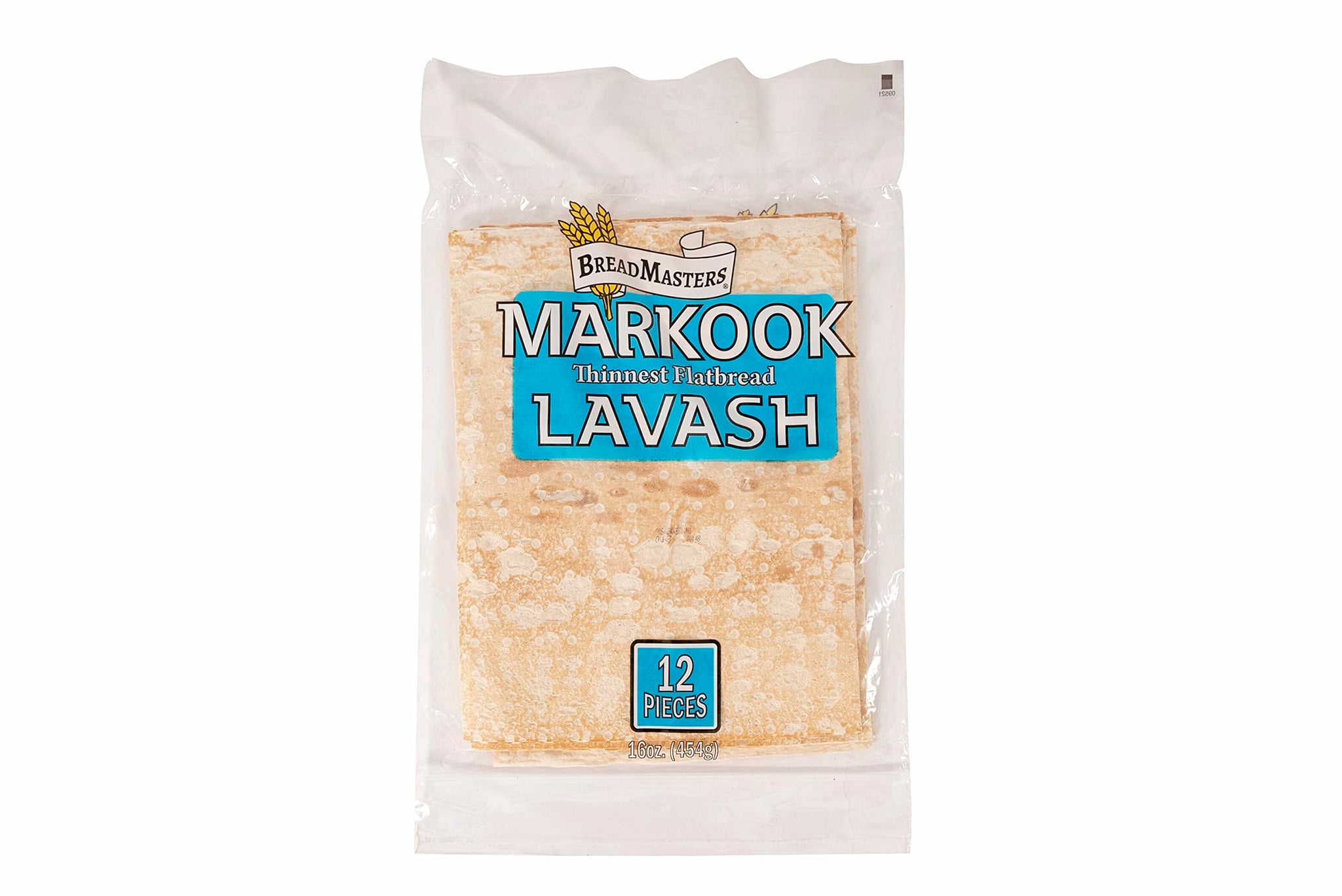 Markook Lavash Thinnest Flat Bread 10 Packs (120 Pieces) Light, Thin, Vegan, No Cholesterol, Fat Free