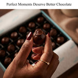 Andy Anand Chocolatier Sugar Free Belgian Dark Chocolate Cherry Cordials - Plant Based, Liquid Center Filled Chocolate Covered Cherries - Perfect as