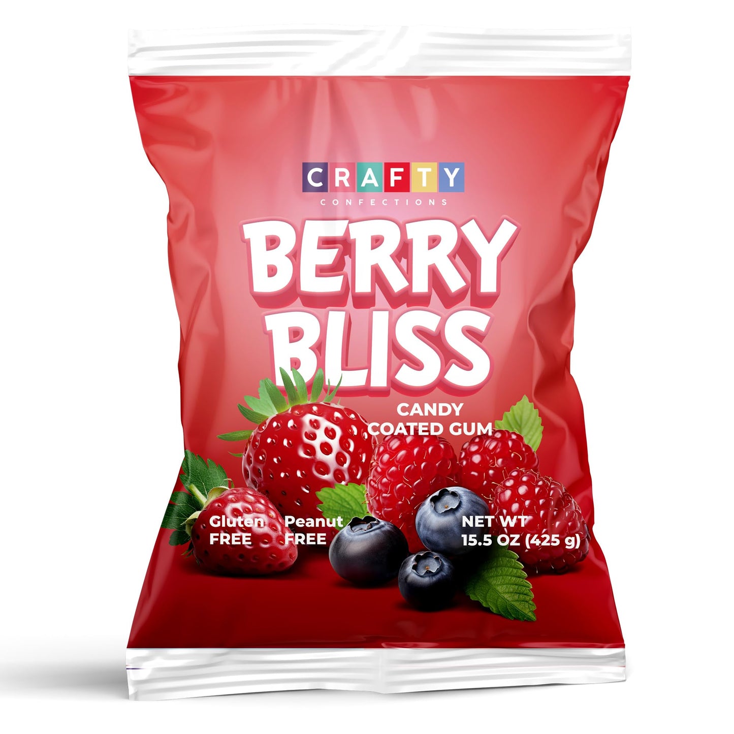 Razzles Candy Gum - 15 OZ Bag of Fruit-Flavored Chewing Bubble Gum - 318 pcs Vending Machine Refill Bulk Candy Coated Chewing Gum for Kids & Adults