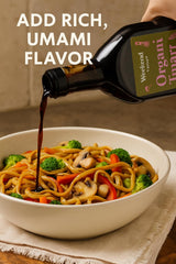 Weekend Foods Organic Tamari Soy Sauce Glass Bottle - USDA Organic, Gluten-Free, Sugar-Free, Non-GMO, All-Natural - Bold Umami Flavor, No Wheat - 16.2