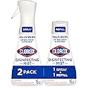 Clorox Disinfecting Mist, Lemon and Orange Blossom, 1 Spray and 1 Refill, 16 oz Each