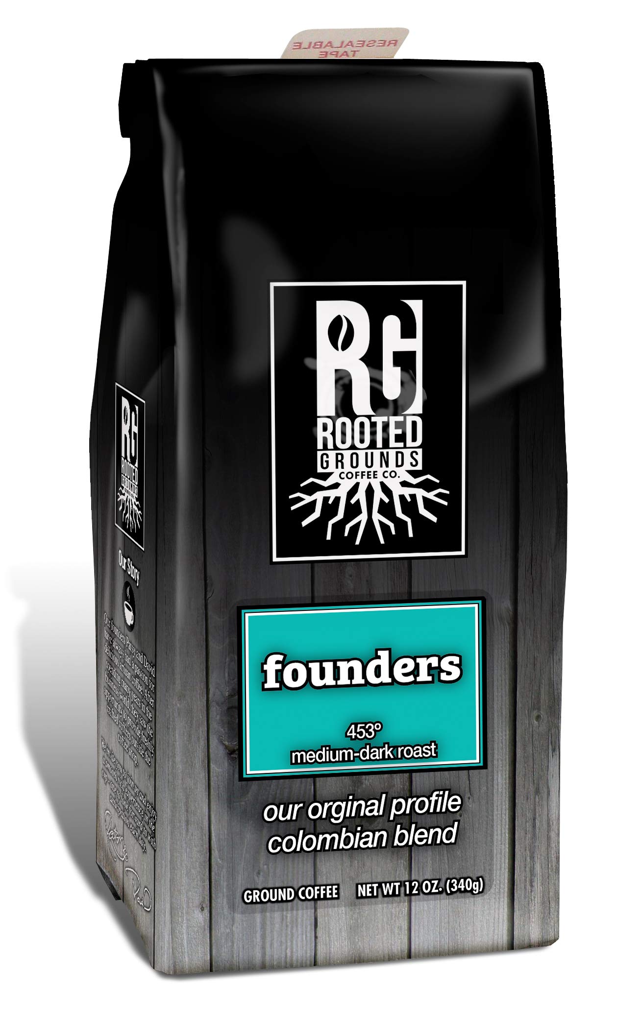 Rooted Grounds Small Batch Coffee - 100% Arabica Craft Coffee (Founders)