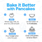Quay Naturals Grain-Free Pancake & Waffle Mix - 10 oz | Gluten Free Almond Flour Baking Mix, Non-GMO, Dairy-Free, Vegan-Friendly, Light & Fluffy Gluten Free Flour for Easy Pancakes & Waffles