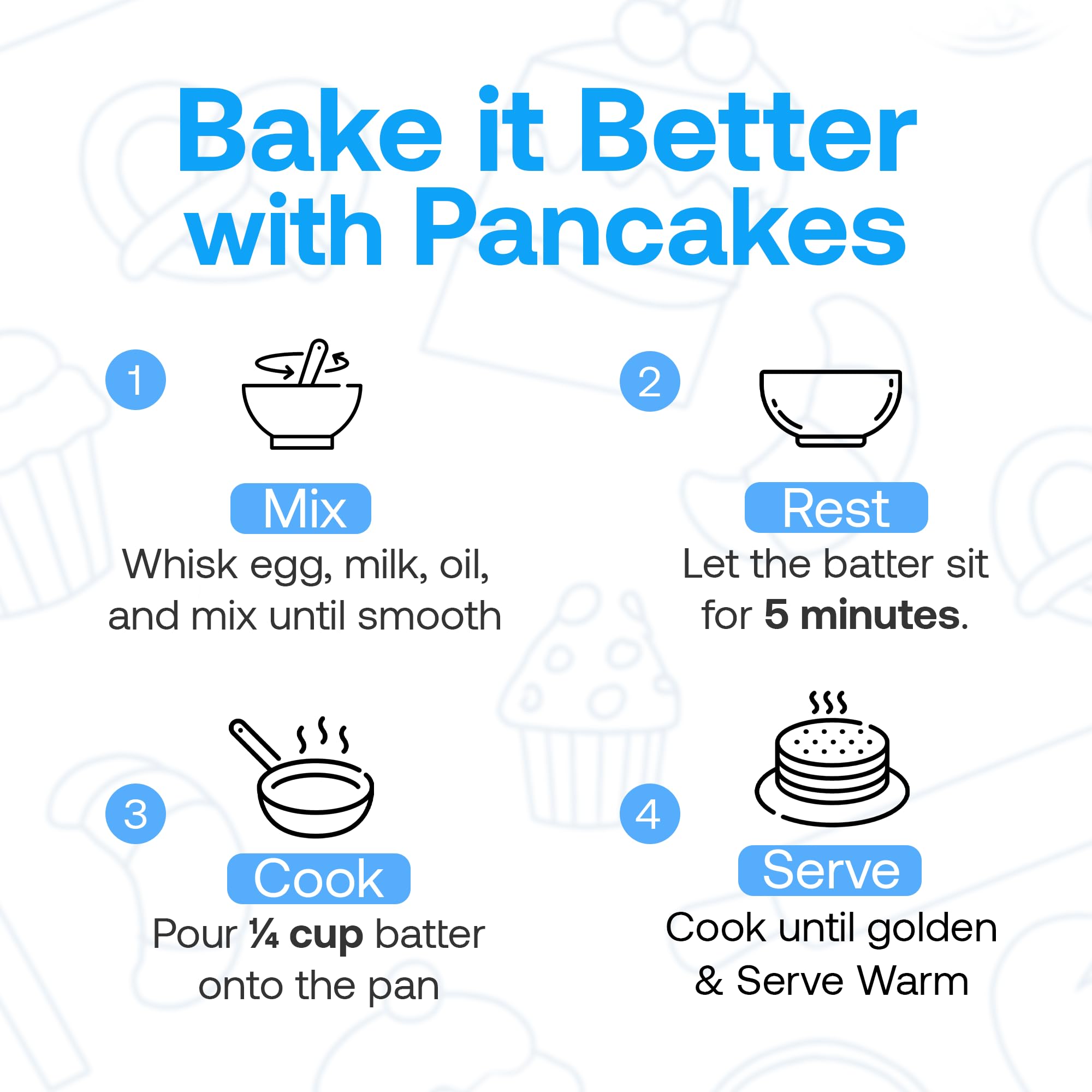 Quay Naturals Grain-Free Pancake & Waffle Mix - 10 oz | Gluten Free Almond Flour Baking Mix, Non-GMO, Dairy-Free, Vegan-Friendly, Light & Fluffy Gluten Free Flour for Easy Pancakes & Waffles
