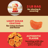 Orange Slices Jelly Candy | 2-Pound Bag | Sugar-Dusted | Gelatin-Free