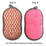 Scrub-it Multi-Purpose Non-Scratch Double-Side Double-Effect Microfiber Scrub Sponges for Kitchen with Heavy Duty Scouring Power - Effortless Cleaning