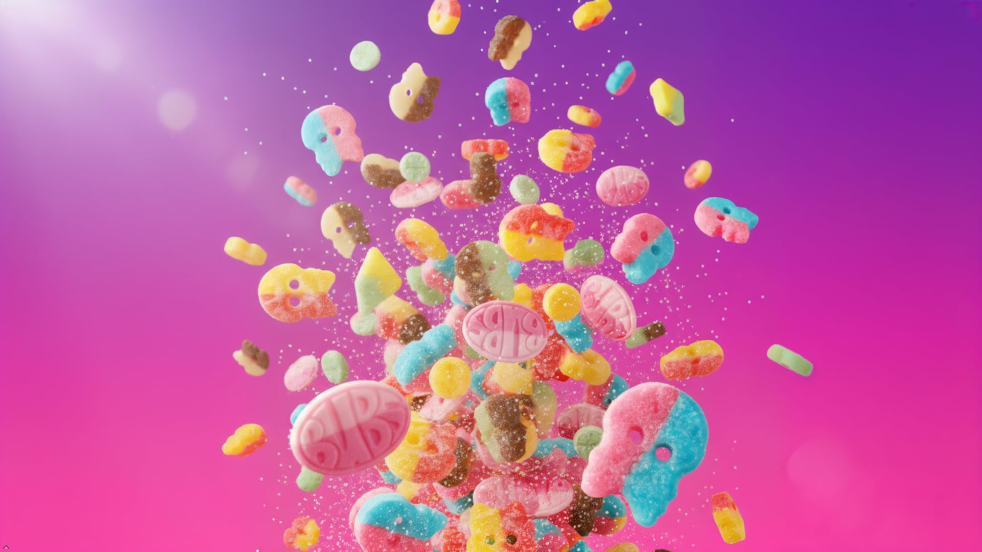 Bubs Swedish Candy Mix- 1.1lb Sweet and Sour Candy Variety Pack- Colorful Shapes, Foamy & Fruity Swedish Gummy Candy Bulk in Resealable Pouch