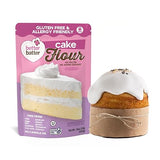 Better Batter Gluten-Free Cake Flour 1LB - Certified GF, Top 9 Allergen-Free, Vegan & Kosher Baking Mix - Premium Blend for Cakes, Quick Breads, Pancakes & Waffles - Smooth Texture, Rich Flavor, Safe for All Diets