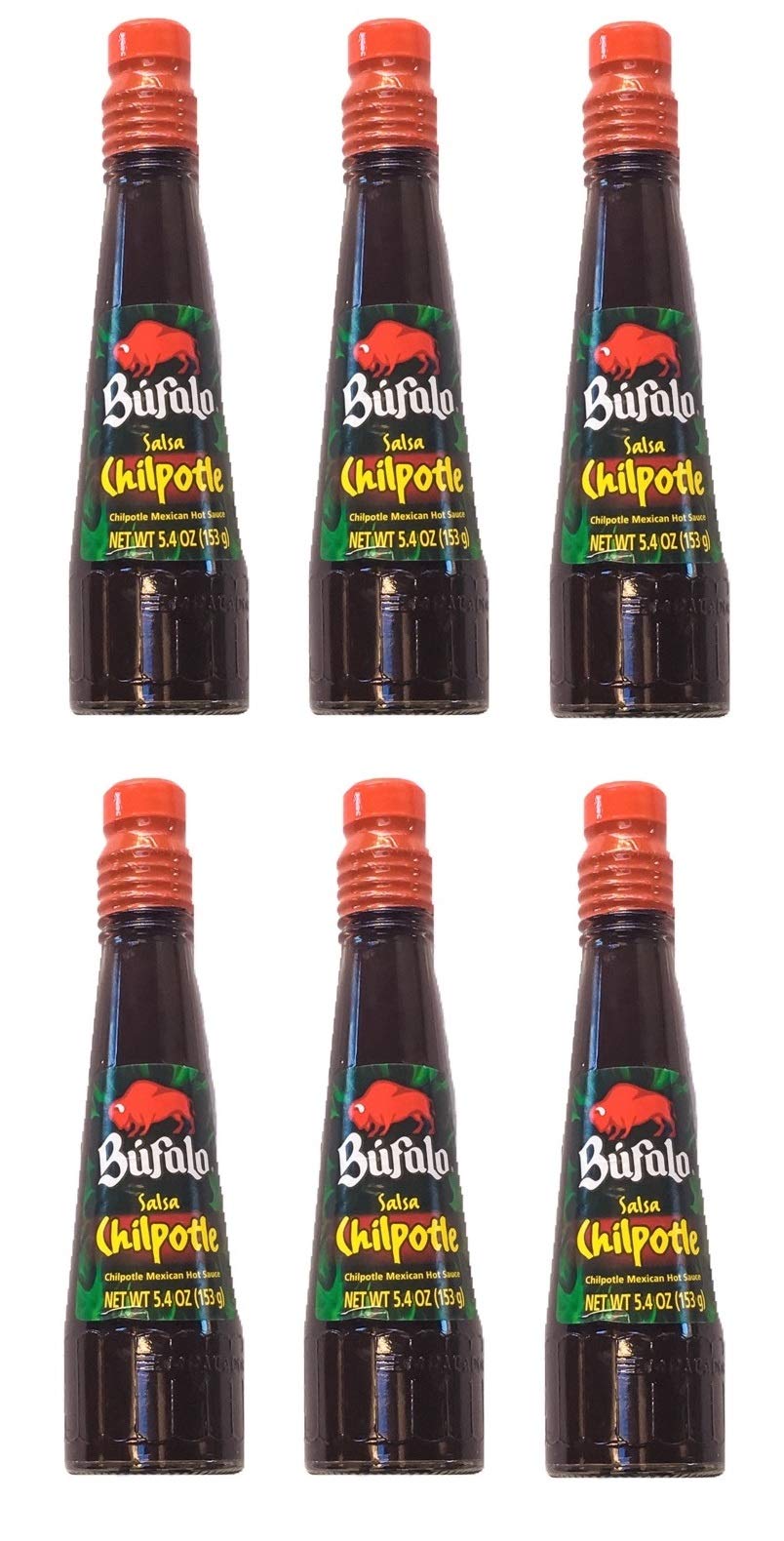 Bufalo Chipotle Very Hot Mexican Hot Sauce, 5.4 Ounce (Pack of 6)