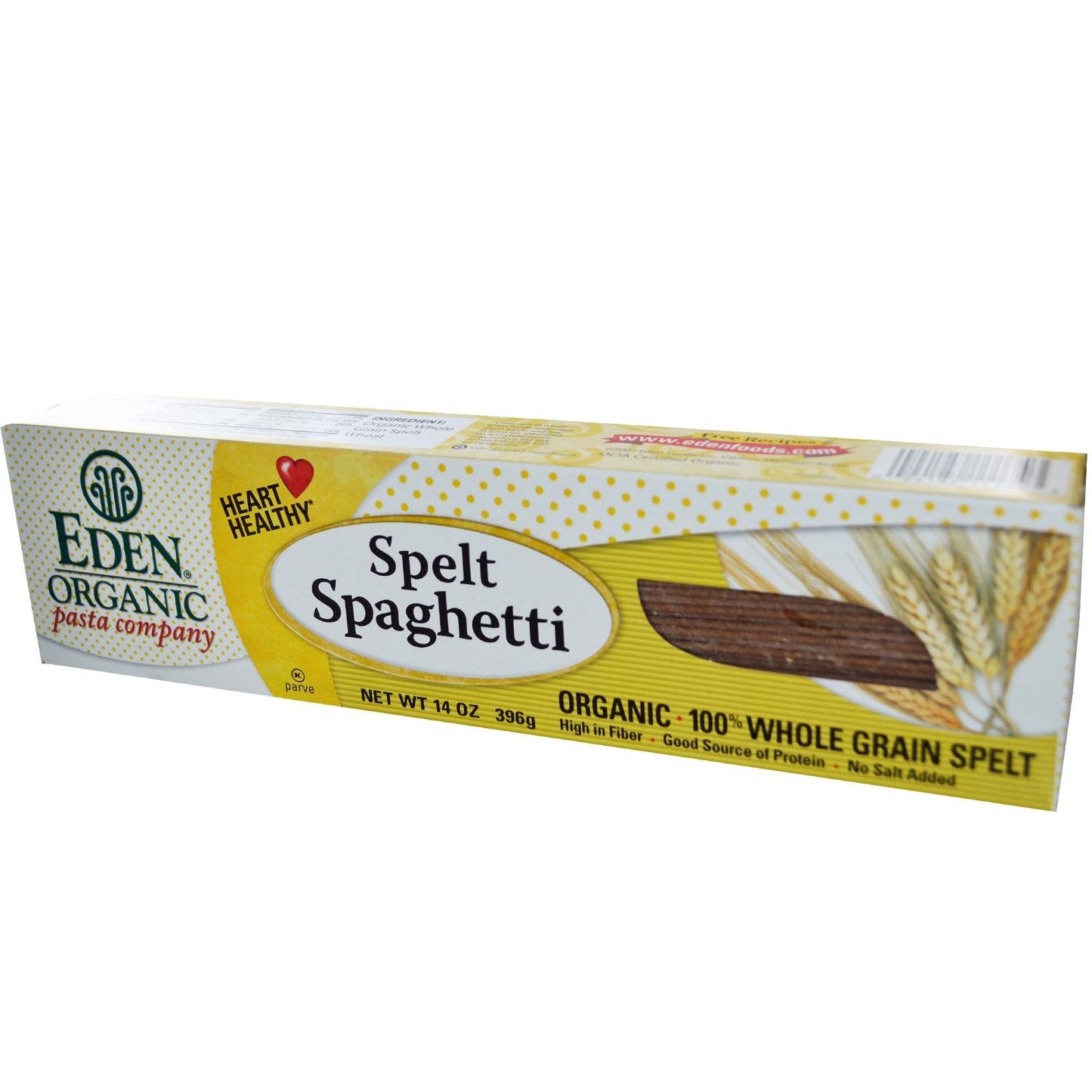 Eden Organic Spelt Spaghetti, 14 oz, 100% Whole Grain, Non-GMO