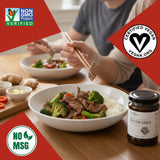 24Vegan - Vegan Oyster Sauce, Gluten Free, NON-GMO Oyster Mushroom Umami Sauce - Low Sugar, No MSG Added, All Natural Vegetarian Oyster Sauce (7.5oz)