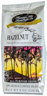 Hawaiian Isles Kona Coffee Co. Hazelnut - 8 ounce bag (226.8g)