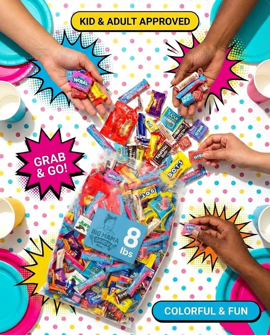 Big Mama Candy Bulk Individually Wrapped Assorted 2 lb Box