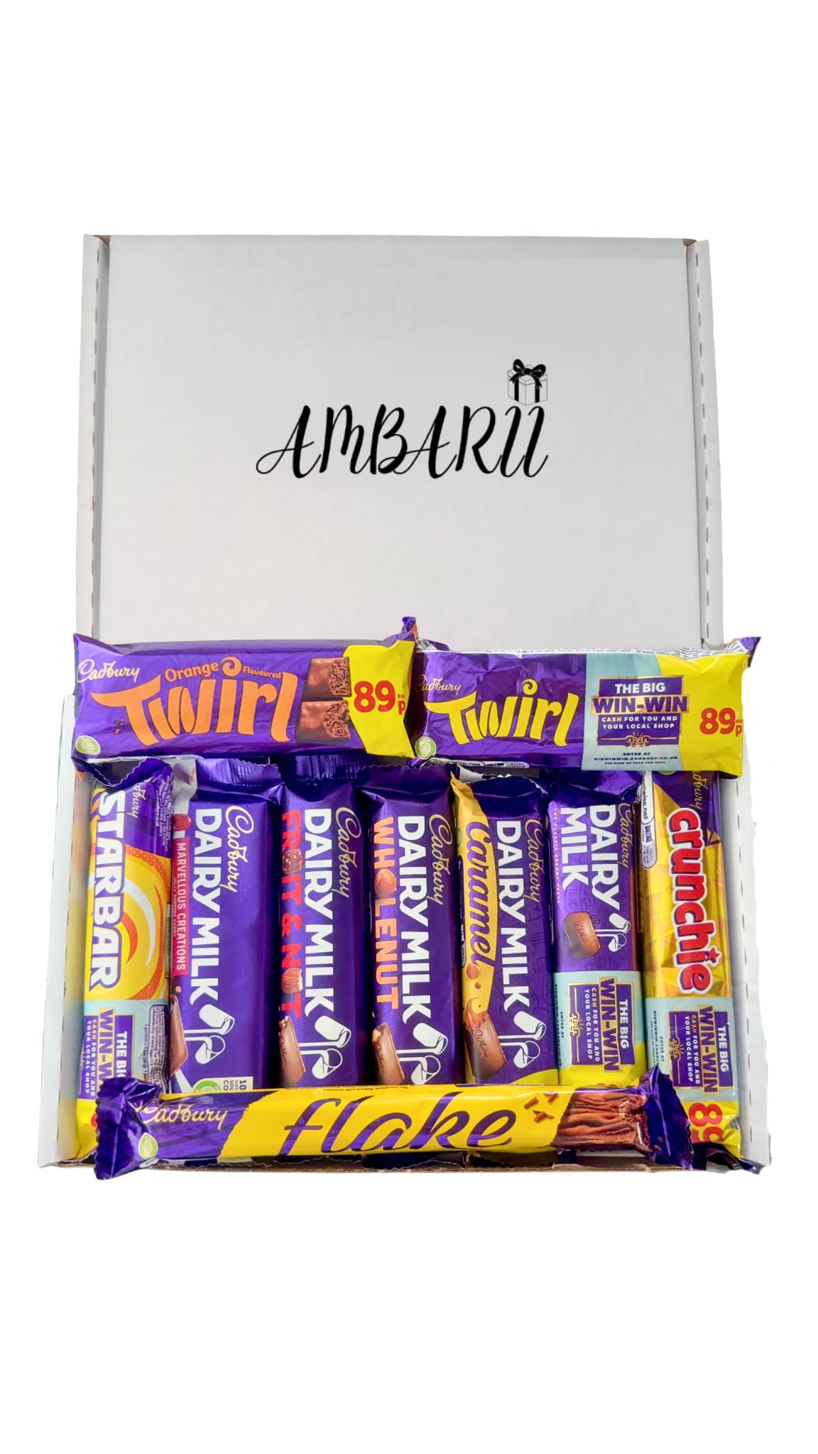 AMBARII Gift box filled Dairy Milk Gift Box 10 Pack. Variety pack, British Chocolates, Gift Hamper