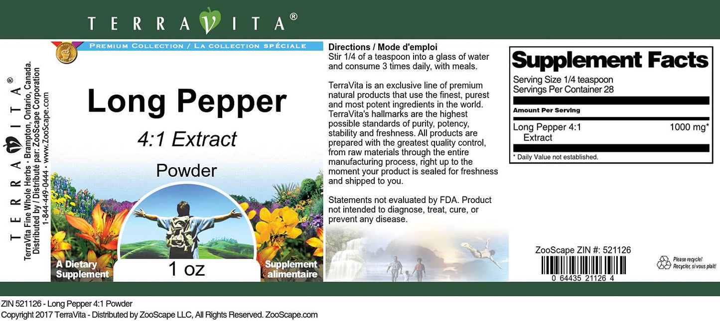 Long Pepper 4:1 Powder (1 oz, ZIN: 521126) - 3 Pack