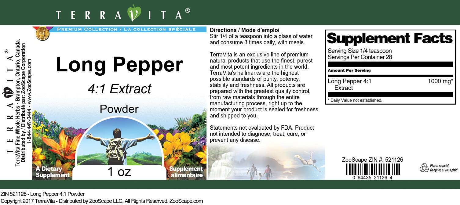 Long Pepper 4:1 Powder (1 oz, ZIN: 521126) - 3 Pack