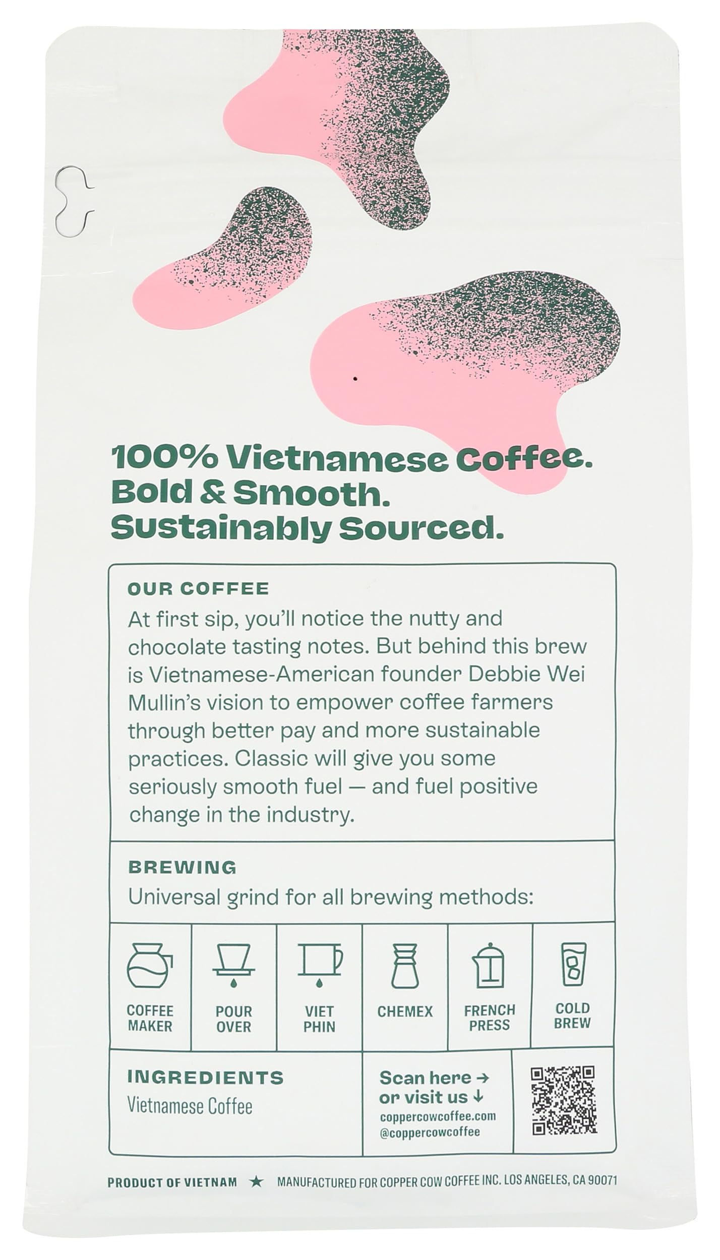 Copper Cow Coffee Classic Ground Coffee, 12 OZ