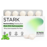 STARK Labs Remineralizing Gum with Hydroxyapatite & Xylitol | Sugar Free, Aspartame Free | Enamel Support & Sensitivity Care | Classic Smooth Chew |