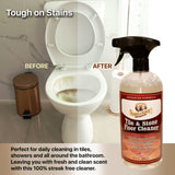 Parker & Bailey Tile & Stone Cleaner - Granite Countertop Kitchen Island Cleaning Spray Marble Tile Slate Quartz Daily Granite Bathroom Counter - 32