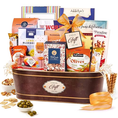 Broadway Basketeers Signature Gourmet Gift Basket with Chocolates & Snacks, For All Occasions