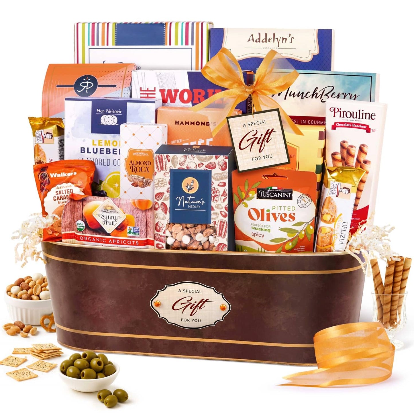 Broadway Basketeers Signature Gourmet Gift Basket with Chocolates & Snacks, For All Occasions