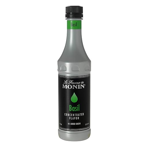 Monin Basil Concentrated Flavor, 375 Milliliter -- 4 per case.