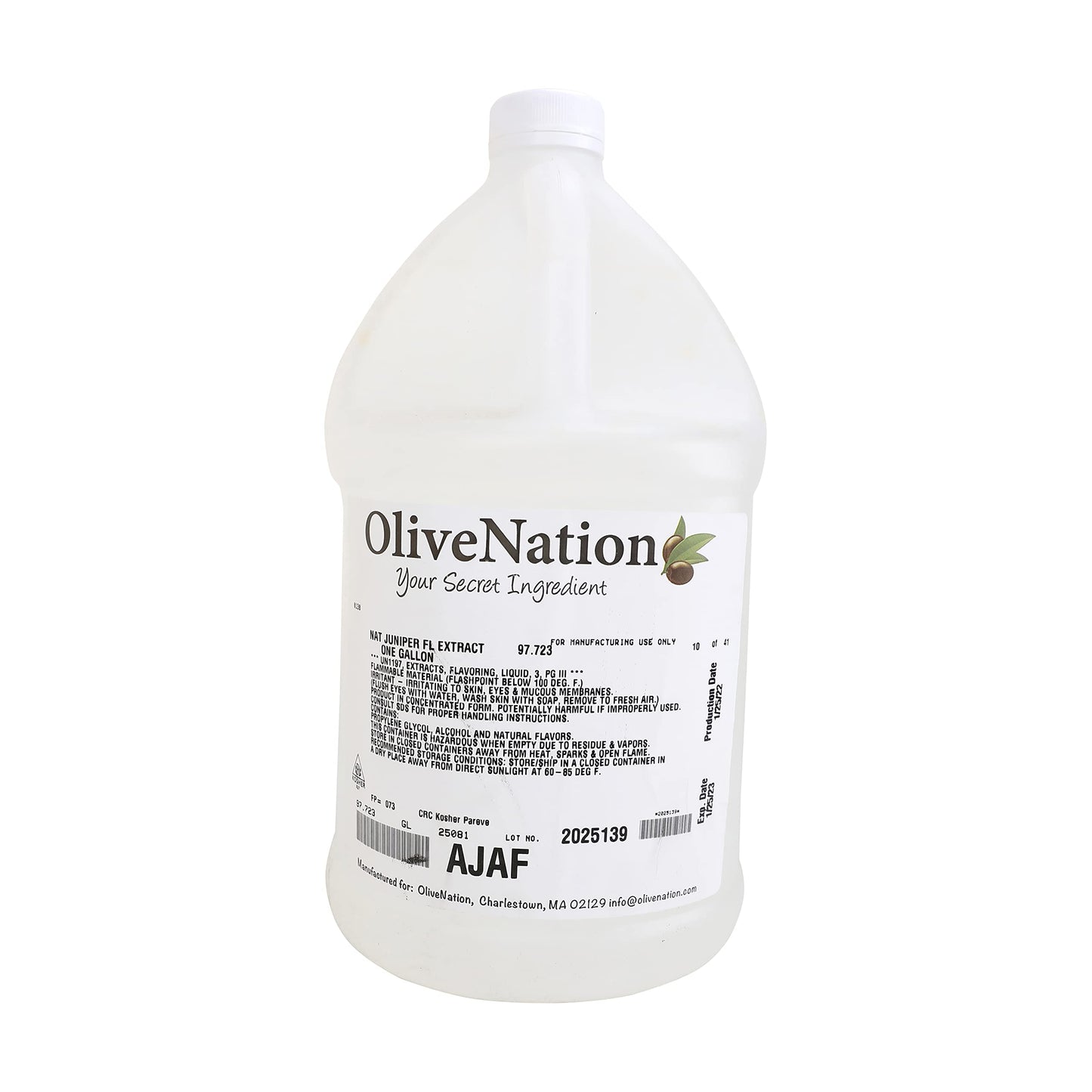 OliveNation Juniper Flavor Extract, Classic Gin Taste Flavoring for Beverages, Meat, Sauces, Baked Goods, Non-GMO, Gluten Free, Kosher, Vegan - 16