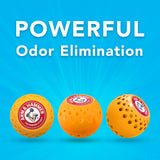 Arm & Hammer OdorBusterz® Odor Eliminator Balls, Clean Burst, 10 Count - Baking Soda Odor Control for Closets, Drawers, Hampers & Small Spaces