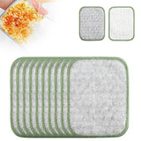 Reusable Steel Wool Scrubber Pads, 10 Pack Heavy Duty Non-Scratch Cleaning Cloth, Durable Stainless Steel Scouring Pads for Kitchen, Dishes, Pots
