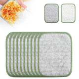 Reusable Steel Wool Scrubber Pads, 10 Pack Heavy Duty Non-Scratch Cleaning Cloth, Durable Stainless Steel Scouring Pads for Kitchen, Dishes, Pots
