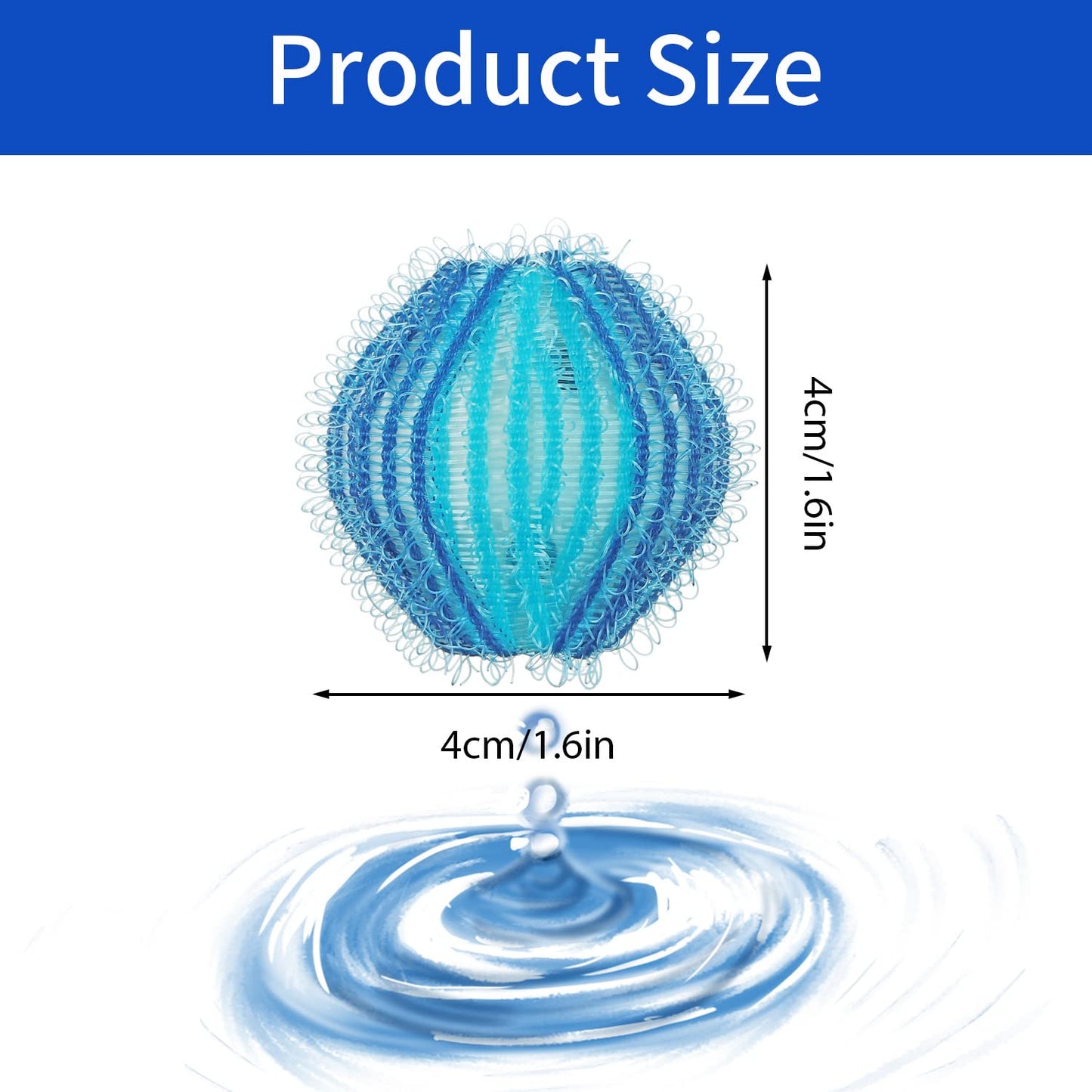 Dryer Balls Laundry Reusable, Softens Laundry Naturally Reduces Drying Time & Static Non-Toxic Washing Balls Reusable Dryer Balls for Laundry Bedding