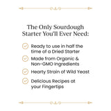 Breadtopia Live Sourdough Starter | Organic Non-GMO Ingredients | Active & Ready to Go | It's Alive - Must be Fed Immediately on Delivery