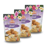 Diamond Bakery Made-in-Hawaii Coconut Cookies - Baked in Hawaii with Shredded Coconut, 13.5oz, 3-Pack (Each 4.5oz Bag Contains 4.5 Servings), Perfect