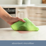 S&T INC. 200 Pack Microfiber Cleaning Cloth, Bulk Towels for Home, Reusable Microfiber Towels for Cars, Cleaning Rags, Assorted, 11.5 Inches x 11.5