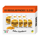 BRAMI Lupini Beans Snacks, Mediterranean Medley | 7g Plant Protein, 0g Net Carbs | Vegan, Vegetarian, Keto, Plant Based, Mediterranean Diet, Healthy