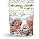 Blue Granny Hair Cotton Candy - Unique Candy Gag Gifts - Silly Stocking Stuffers - Funny Sweet Candies - Granny Gifts - Retirement Gift by Gears Out