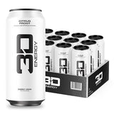 3D Energy Drink - Sugar Free, 200mg Caffeine, Pre Workout, Taurine, L-Carnitine, Lightly Carbonated, 16oz Cans, 12 Pack - Citrus Frost